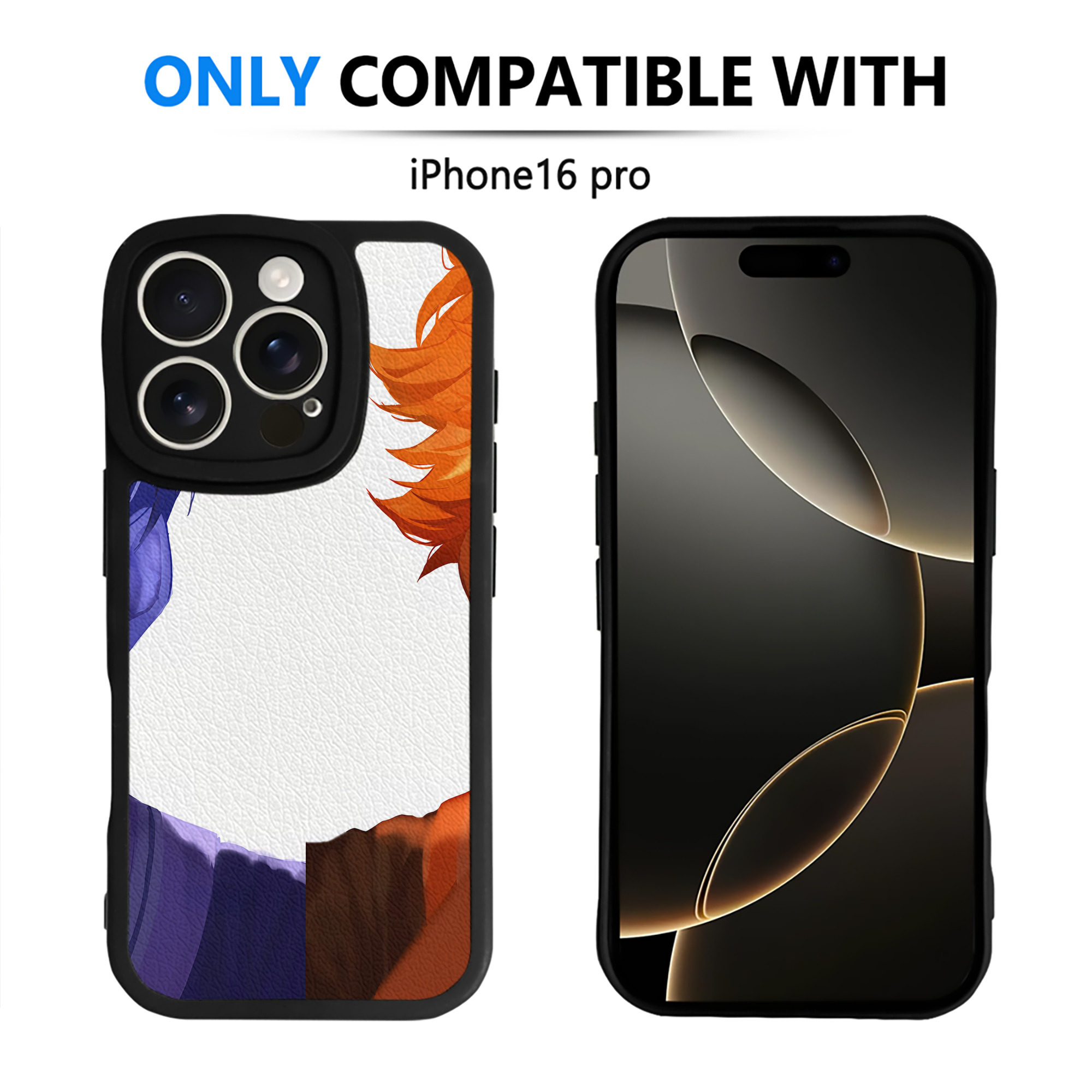 （画像用） ハイキュー!! Haikyu!! 【iPhone 16シリーズ対応】シリコンスマホケース（レザー調） 材質：シリコン